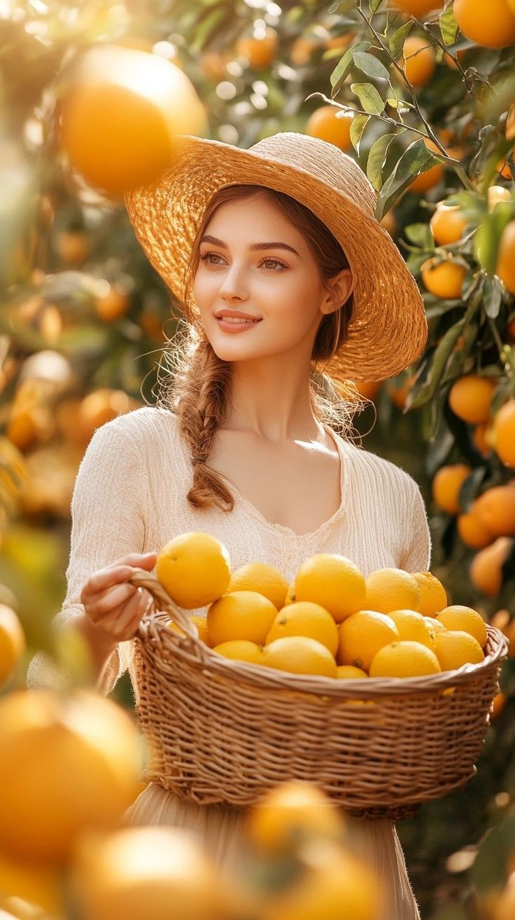 Woman with Fruit Basket